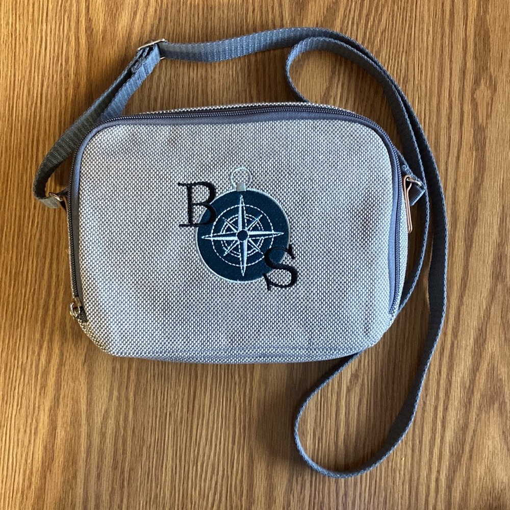 31 thirty one Double Zip Crossbody Two-Tone Weave